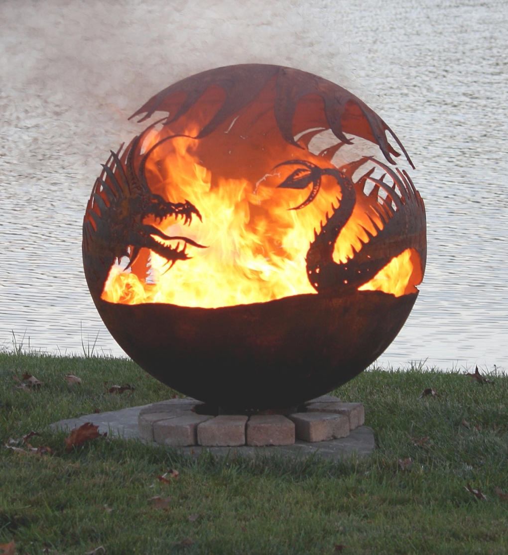 Beautiful  Sphere Fire Pit Photo